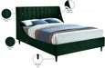 Eva Velvet King Bed Green - EvaGreen-K