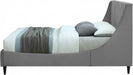 Eva Velvet King Bed Grey - EvaGrey-K