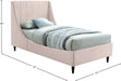 Eva Velvet Twin Bed Pink - EvaPink-T