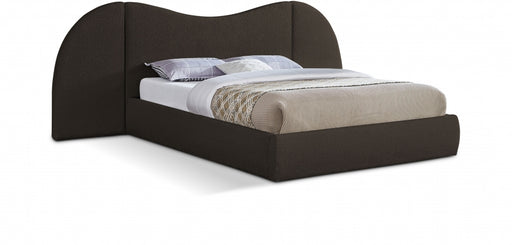 Everest Boucle Fabric King Bed (3 Boxes) Brown - B1246Brown-K