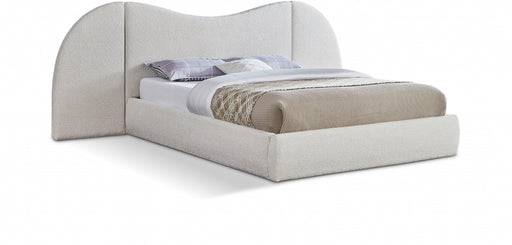 Everest Boucle Fabric King Bed (3 Boxes) Cream - B1246Cream-K