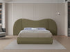 Everest Boucle Fabric King Bed (3 Boxes) Olive - B1246Olive-K