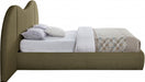 Everest Boucle Fabric King Bed (3 Boxes) Olive - B1246Olive-K