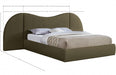 Everest Boucle Fabric King Bed (3 Boxes) Olive - B1246Olive-K