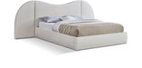 Everest Boucle Fabric Queen Bed (3 Boxes) Cream - B1246Cream-Q