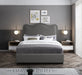 Felix Linen Textured Fabric Full Bed Grey - FelixGrey-F