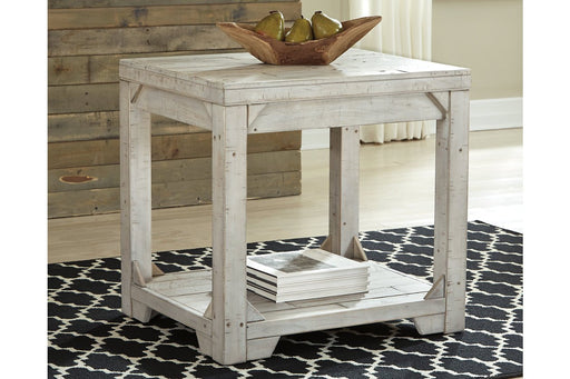 Fregine Whitewash End Table - T755-3 - Gate Furniture