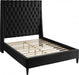 Fritz Velvet Full Bed Black - FritzBlack-F