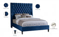 Fritz Velvet Full Bed Blue - FritzNavy-F