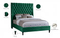 Fritz Velvet Full Bed Green - FritzGreen-F