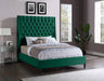 Fritz Velvet Full Bed Green - FritzGreen-F