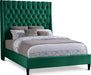 Fritz Velvet Full Bed Green - FritzGreen-F