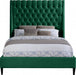 Fritz Velvet Full Bed Green - FritzGreen-F