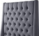 Fritz Velvet Full Bed Grey - FritzGrey-F