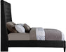 Fritz Velvet King Bed Black - FritzBlack-K