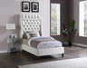 Fritz Velvet Twin Bed Cream - FritzCream-T