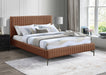 Gallo Vegan Leather Full Bed Cognac - GalloCognac-F