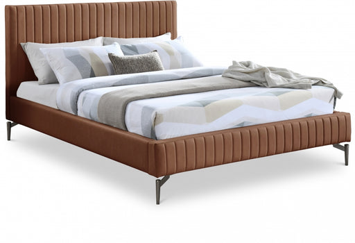 Gallo Vegan Leather Full Bed Cognac - GalloCognac-F