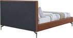 Gallo Vegan Leather Full Bed Cognac - GalloCognac-F