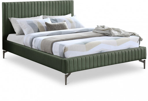 Gallo Vegan Leather Full Bed Green - GalloGreen-F