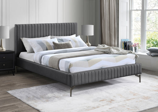 Gallo Vegan Leather Full Bed Grey - GalloGrey-F