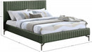 Gallo Vegan Leather King Bed Green - GalloGreen-K