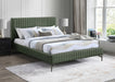 Gallo Vegan Leather King Bed Green - GalloGreen-K