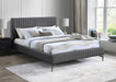 Gallo Vegan Leather King Bed Grey - GalloGrey-K