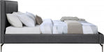 Gallo Vegan Leather Queen Bed Grey - GalloGrey-Q