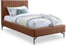 Gallo Vegan Leather Twin Bed Cognac - GalloCognac-T