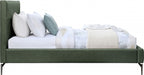 Gallo Vegan Leather Twin Bed Green - GalloGreen-T