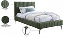 Gallo Vegan Leather Twin Bed Green - GalloGreen-T