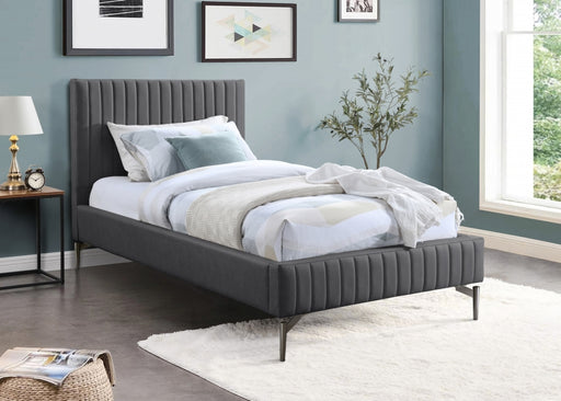 Gallo Vegan Leather Twin Bed Grey - GalloGrey-T