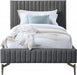 Gallo Vegan Leather Twin Bed Grey - GalloGrey-T