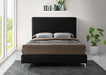 Geri Velvet Full Bed Black - GeriBlack-F