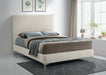 Geri Velvet Full Bed Cream - GeriCream-F