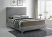 Geri Velvet Full Bed Grey - GeriGrey-F