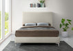 Geri Velvet King Bed Cream - GeriCream-K