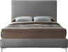 Geri Velvet King Bed Grey - GeriGrey-K