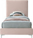 Geri Velvet Twin Bed Pink - GeriPink-T