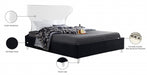 Ghost Velvet Full Bed Black - GhostBlack-F