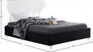 Ghost Velvet Full Bed Black - GhostBlack-F