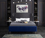 Ghost Velvet Full Bed Blue - GhostNavy-F