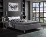 Ghost Velvet King Bed Grey - GhostGrey-K