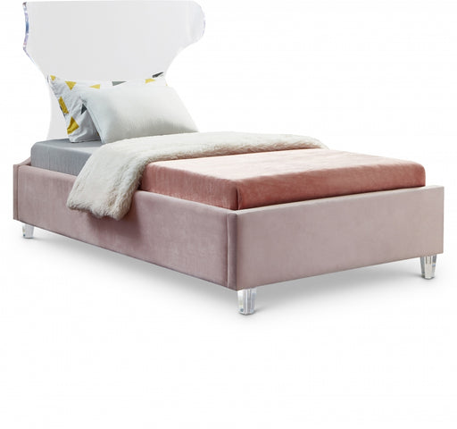 Ghost Velvet Twin Bed Pink - GhostPink-T