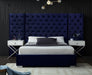 Grande Velvet King Bed (3 Boxes) Blue - GrandeNavy-K