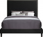 Harlie Velvet Full Bed Black - HarlieBlack-F