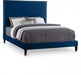 Harlie Velvet Full Bed Blue - HarlieNavy-F