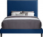 Harlie Velvet Full Bed Blue - HarlieNavy-F