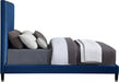 Harlie Velvet Full Bed Blue - HarlieNavy-F